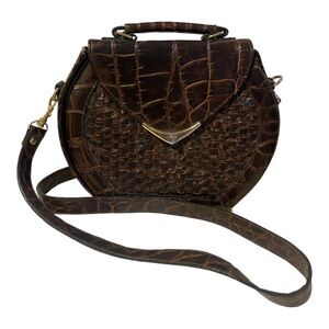 Vintage Brown Leather Handbag